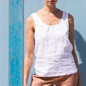 Linen tank top PORTO